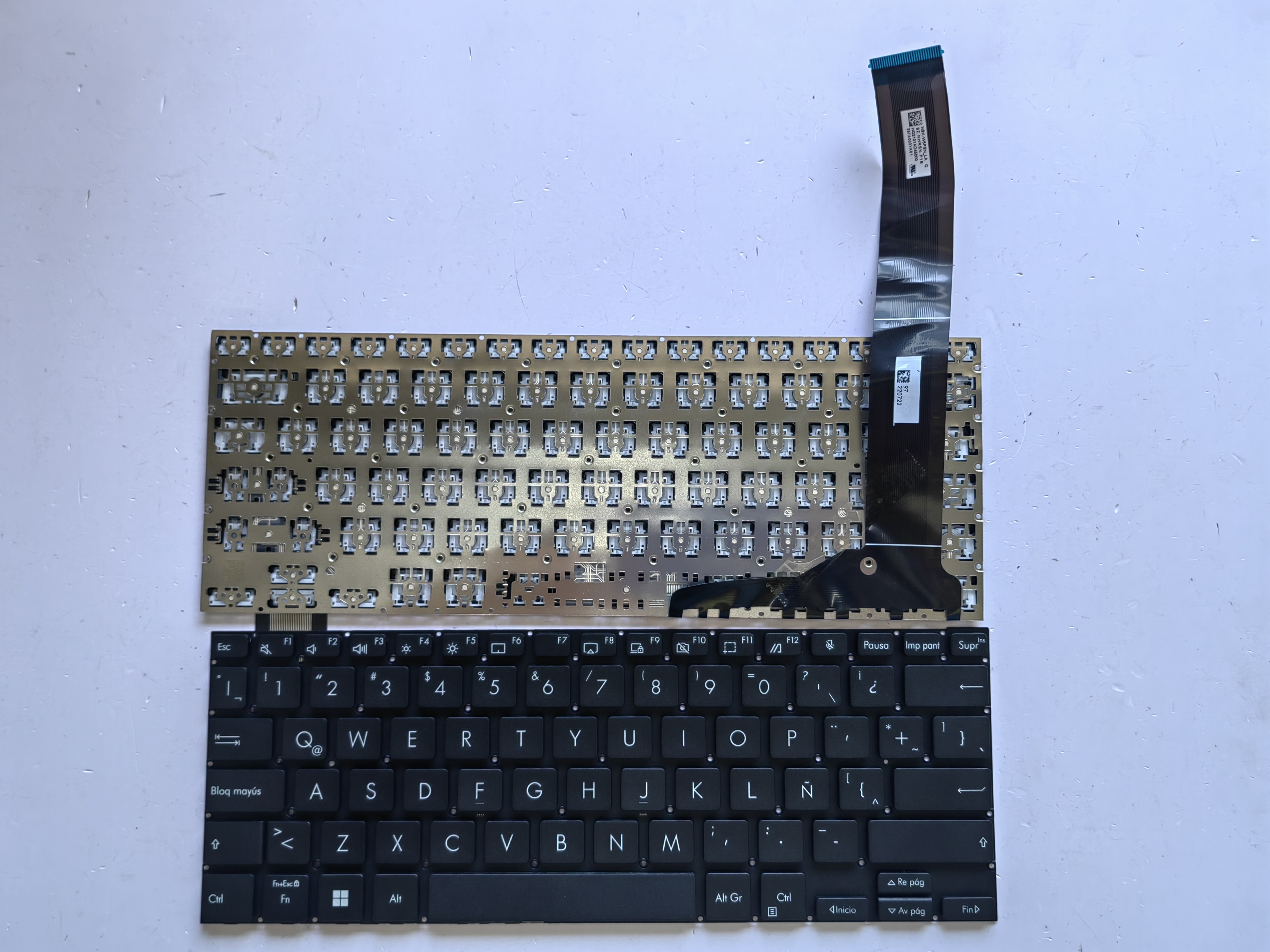 Picture of New Replacement Laptop Keyboard For ASUS BR1100 small carriage return BLACK LA Layout